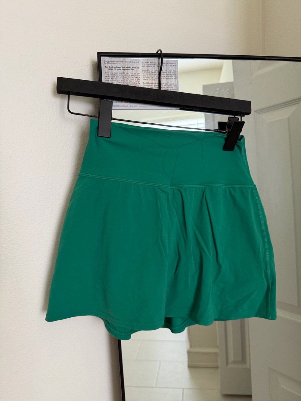 Green align lululemon skirt